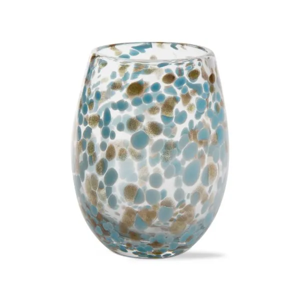 Aqua Confetti Stemless