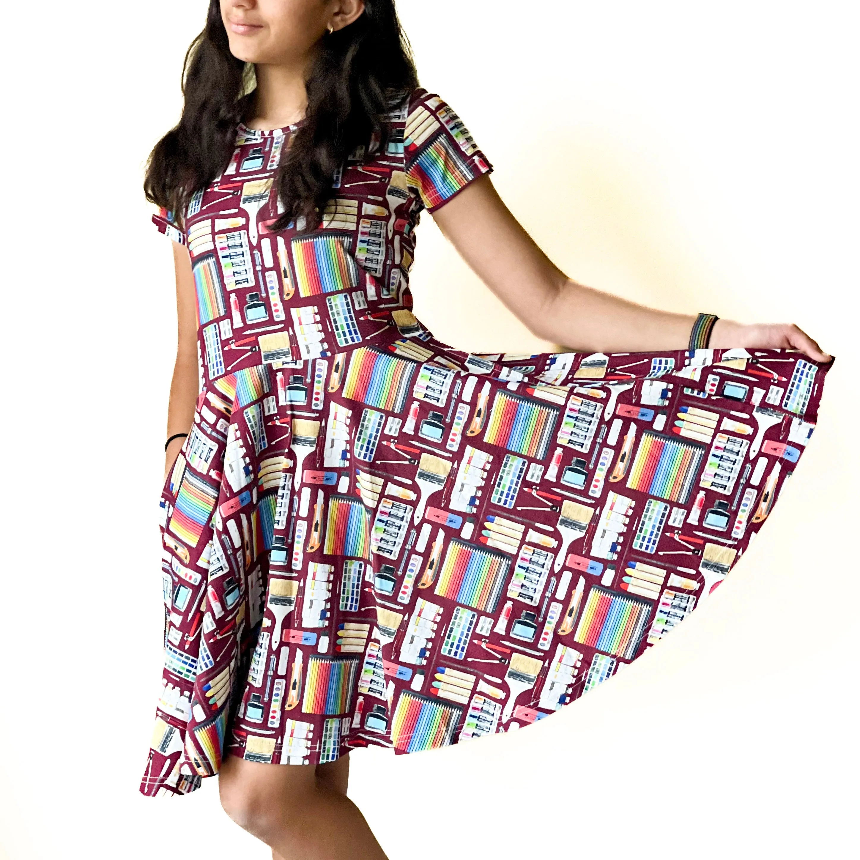 Art Supplies Kids Twirl Dress [FINAL SALE]