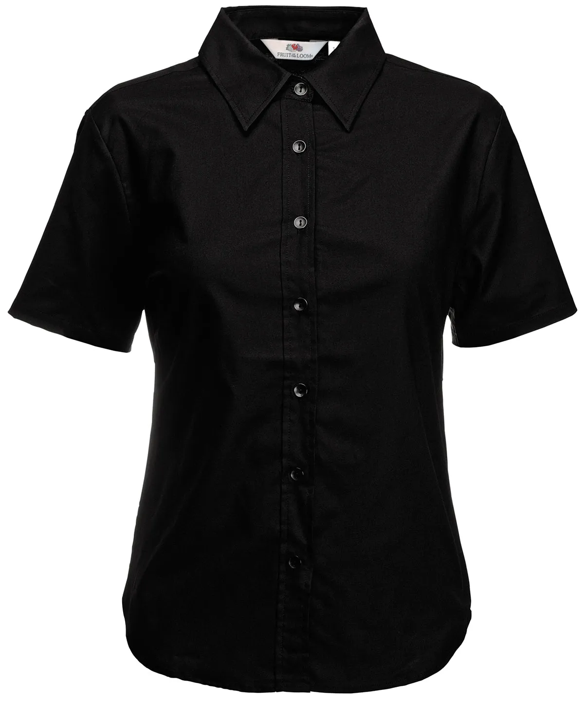 Black - Women's Oxford short sleeve shirt