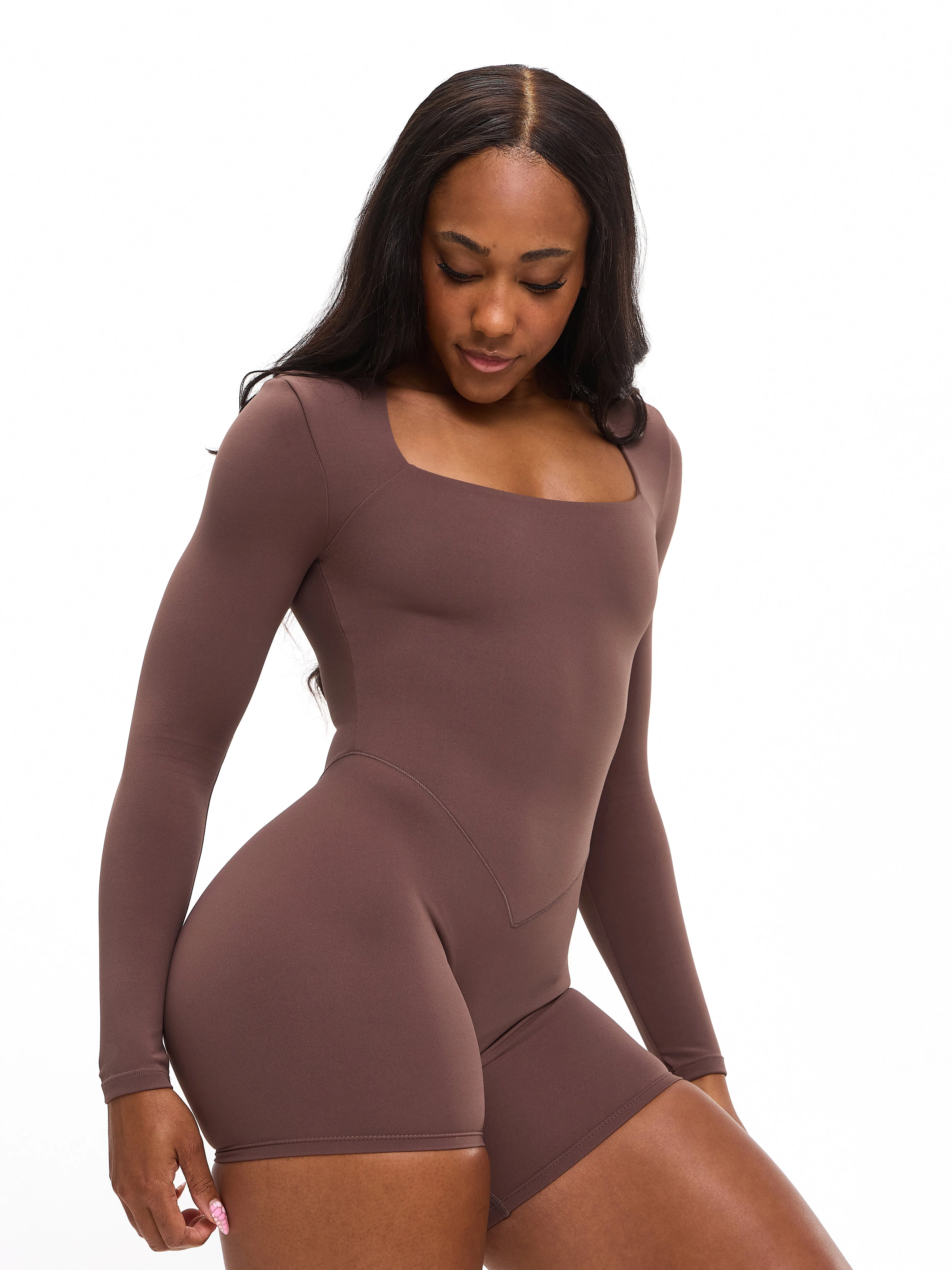 Butter Long Sleeve Bodysuit  - Grounds