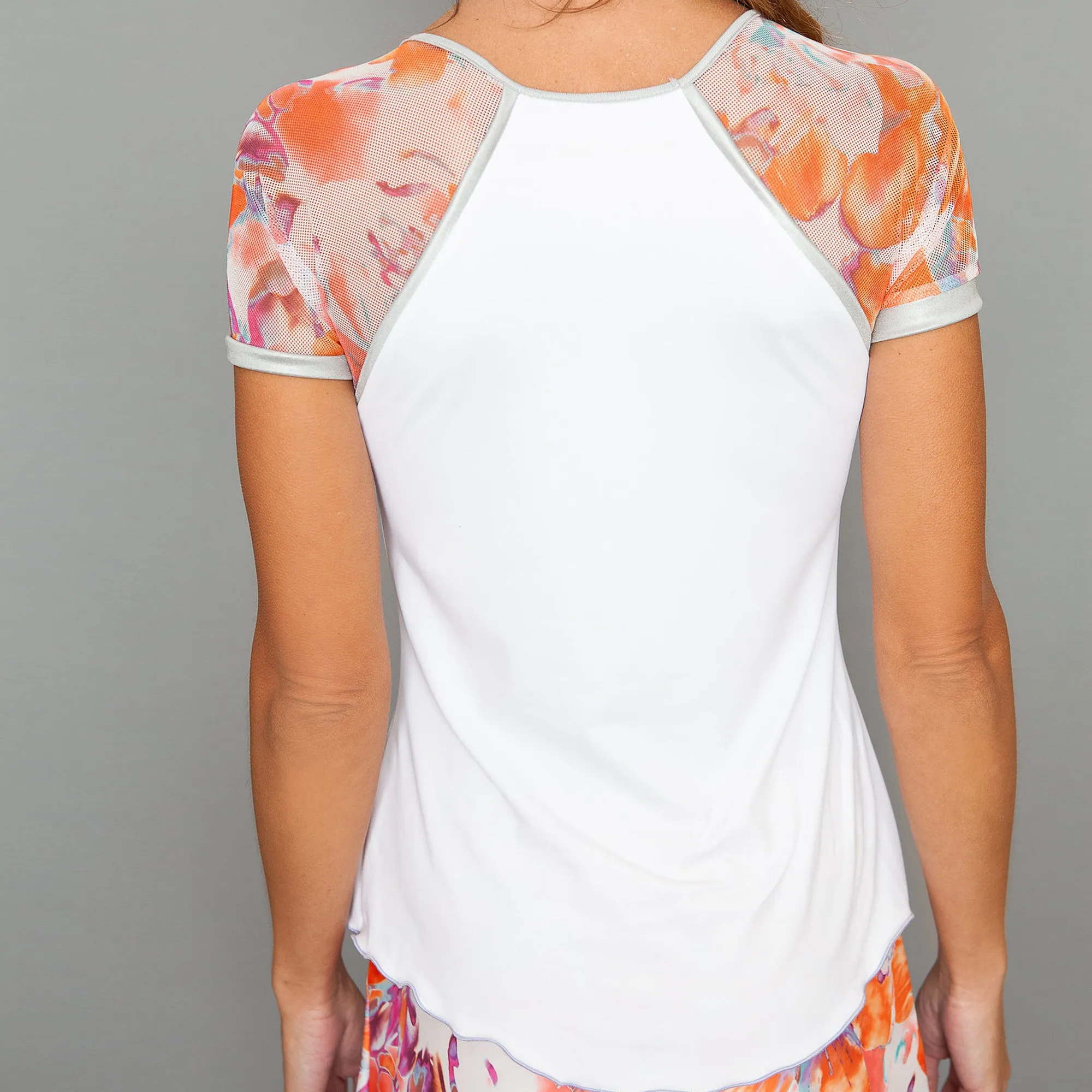 Catalina Cap Sleeve Top (white)