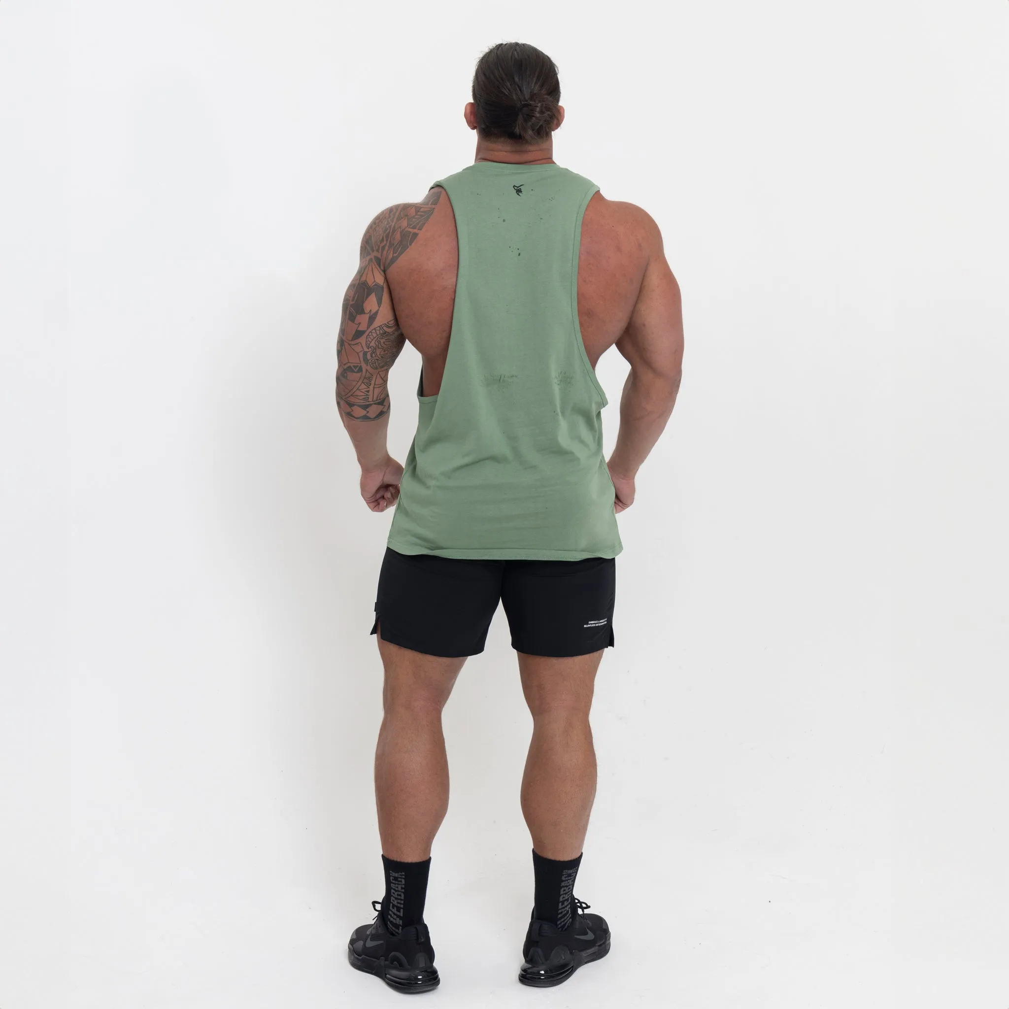 Crest Drop Arm Vest - Green