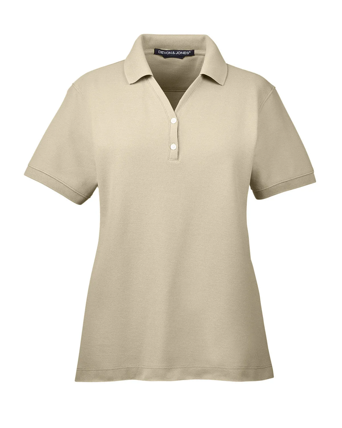 Devon & Jones Ladies' Pima Piqué Y-Collar Polo