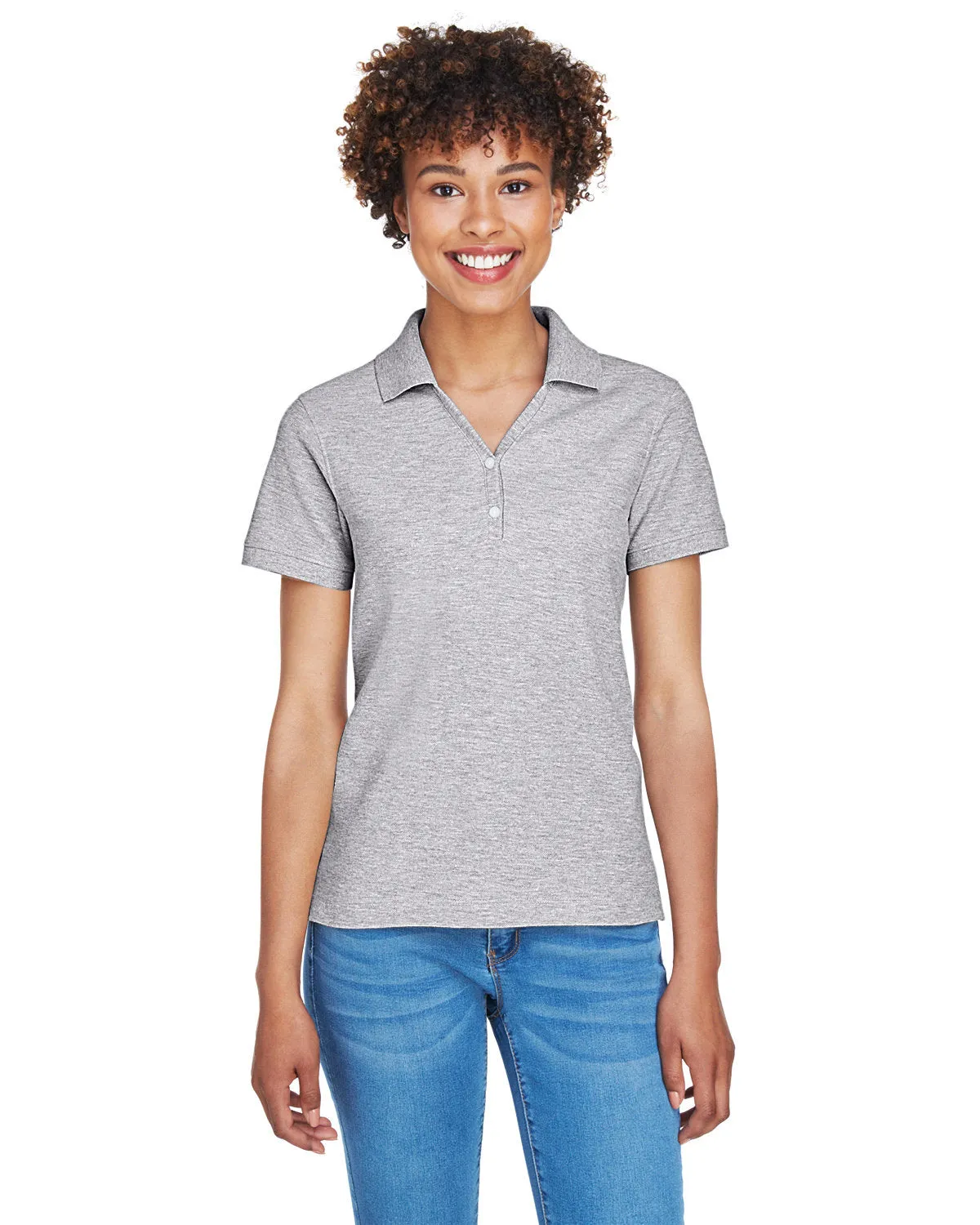 Devon & Jones Ladies' Pima Piqué Y-Collar Polo