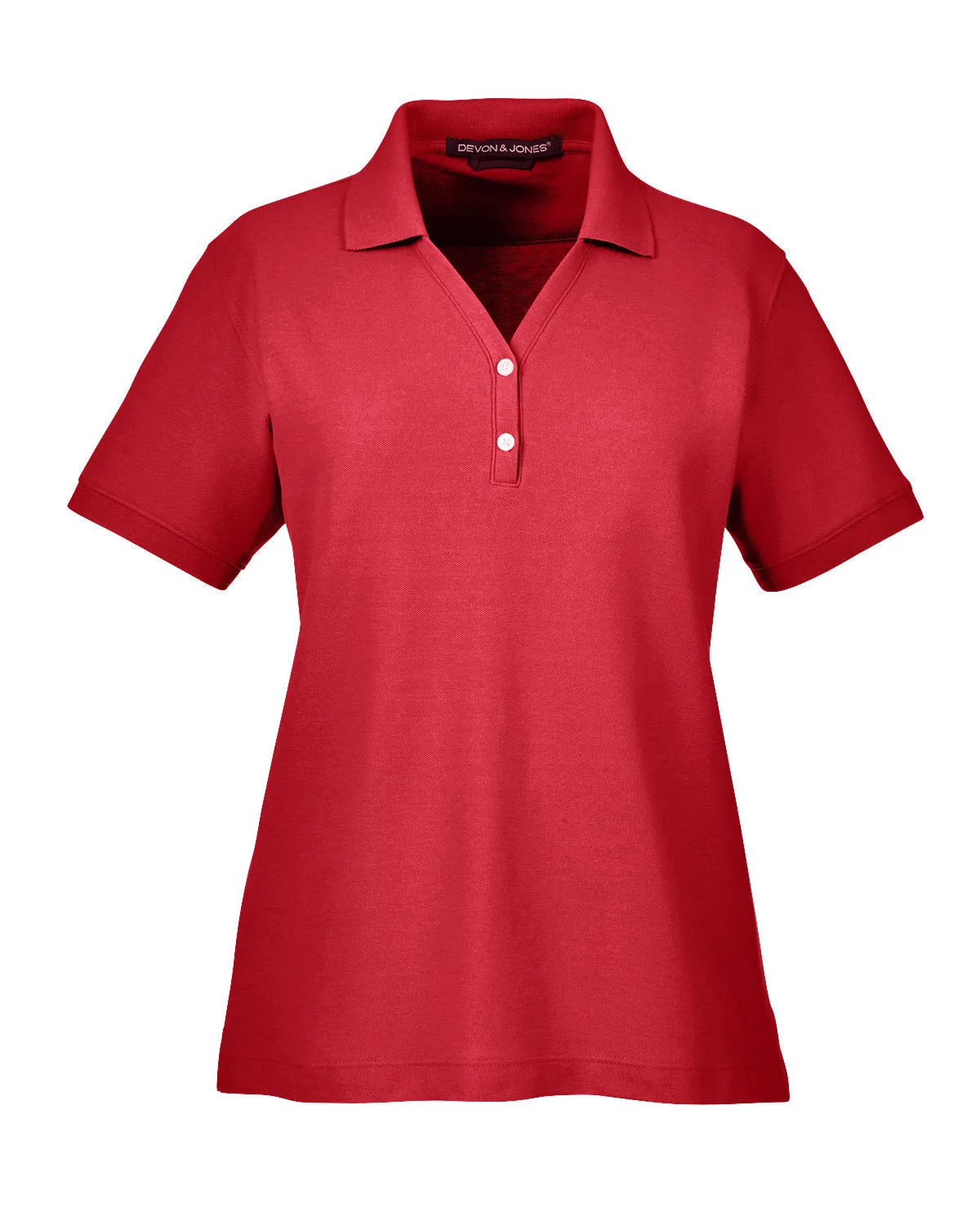 Devon & Jones Ladies' Pima Piqué Y-Collar Polo