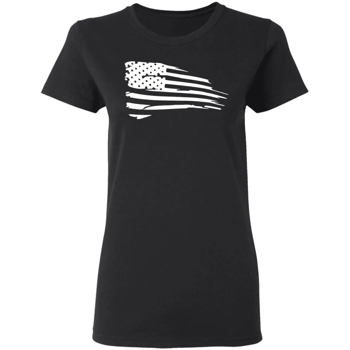 Distressed Flag Ladies' 5.3 oz. T-Shirt