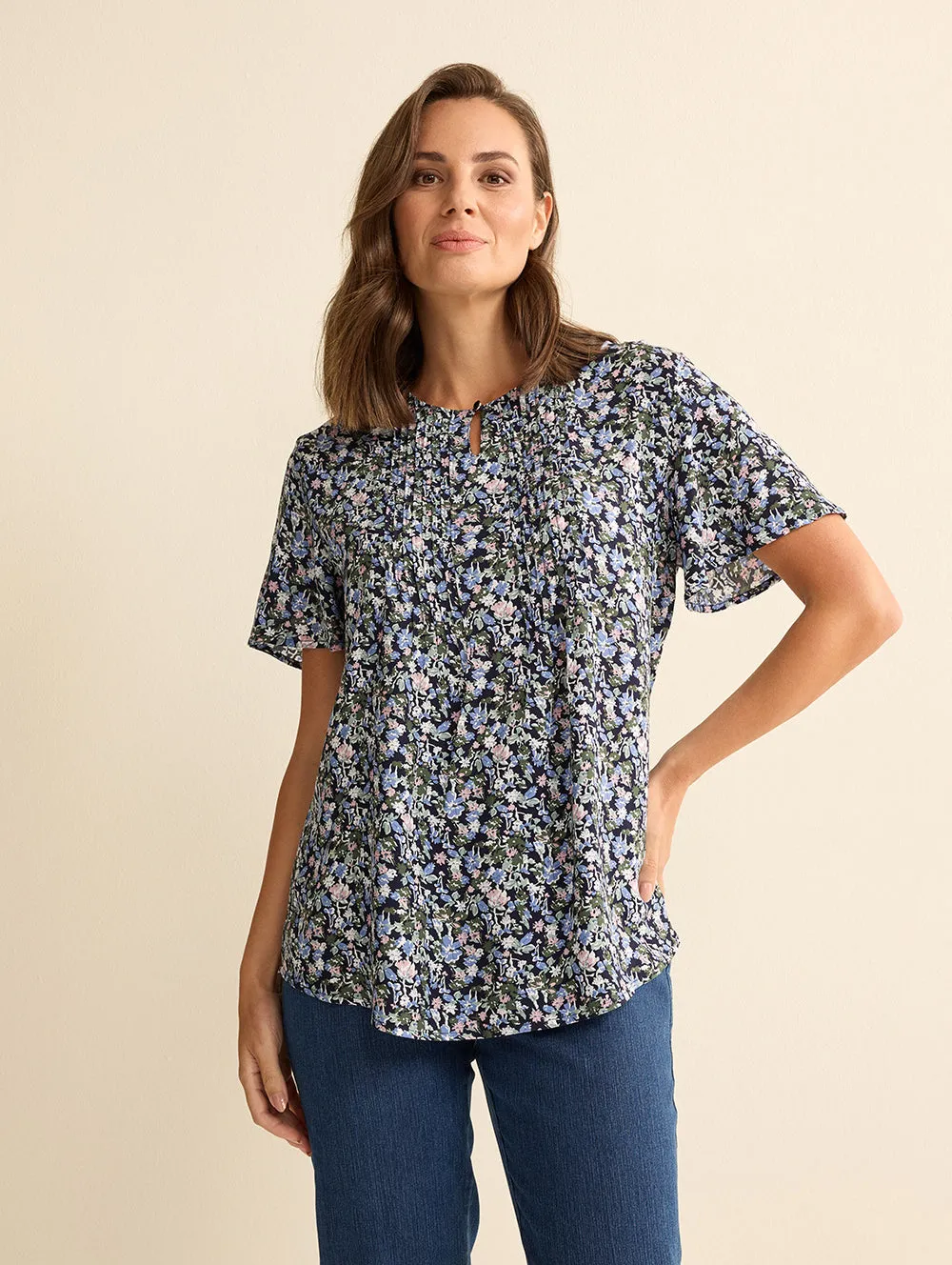 Elaine Short Sleeve Blouse