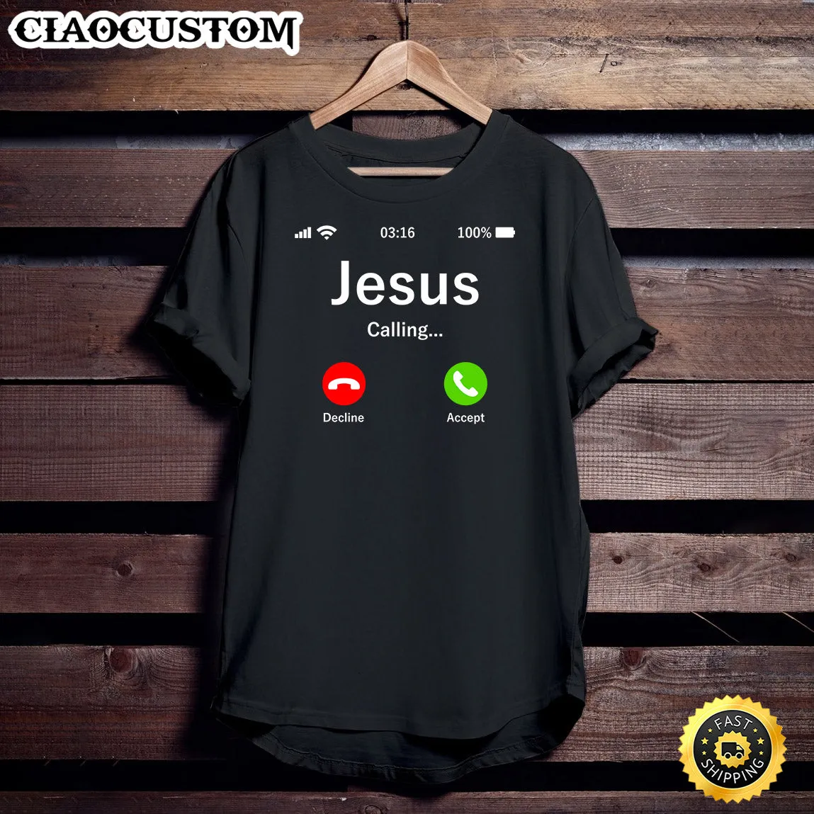 Jesus Is Calling - Longsleeve - Christian Shirt