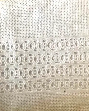 Layered White Lace Fabric