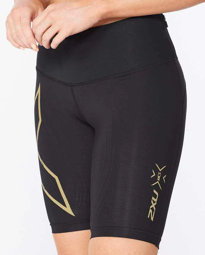 LIGHT SPEED MID-RISE COMPRESSION SHORTS (20-25 mmhg)