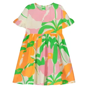 Muslin dress- lively floral