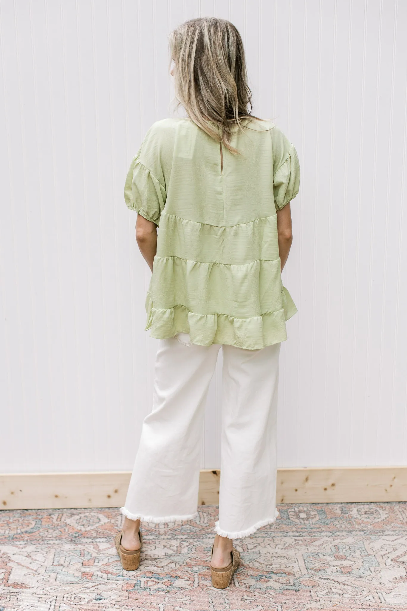 Pistachio Tiered Top