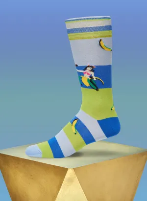 "Meet Me In Rio" Sock in Light Blue