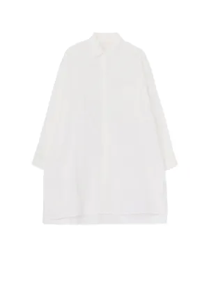 [Y's BORN PRODUCT] THIN COTTON TWILL OVERSIZED LONGSLEEVE SHIRT