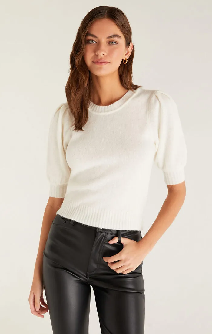 Z Supply Cassandra Short Sleeve Sweater Top